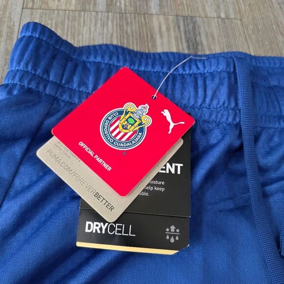 Puma Chivas Guadalajara Soccer Pants Training Joggers Blue Men's Size Medium M - Picture 5 of 8